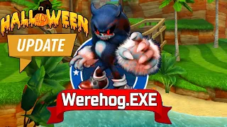 Sonic Dash - Werehog EXE Unlocked and Fully Upgraded New Halloween Mod - All 60 Characters Unlocked