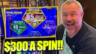 MASSIVELY INSANE COMEBACK on $300 A SPIN!! REGAL RICHES HIGH LIMIT SLOT MACHINE! PT.3 OF 4