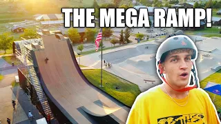 SKATING THE MEGA RAMP FOR THE FIRST TIME! (Woodward East Mega Ramp) | Woodward Vlog 2