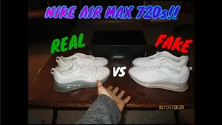 REAL VS FAKE: NIKE AIR MAX 720s!! + on feet and review | Sir Dom