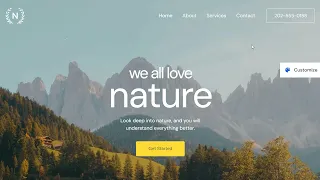 WordPress Astra Theme Love Nature Template Demo