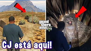 Como encontrar o CJ enterrado no GTA 5! (Segredos do GTA)