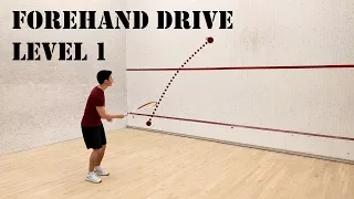 Squash - Forehand Drive - Level 1 - Beginner Solo Training