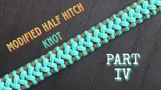 [PART III] HOW TO MAKE MODIFIED HALF HITCH KNOT PARACORD BRACELET WITH BUCKLE,EASY PARACORD TUTORIAL