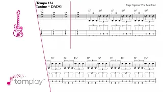 Rage Against the Machine: Killing in the name of - Bass Tab/Sheet Music with Play Along.