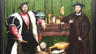 Amazing anamorphic painting titled ‘The Ambassadors’ (1533) by Hans Holbein the Younger. 💀💀💀