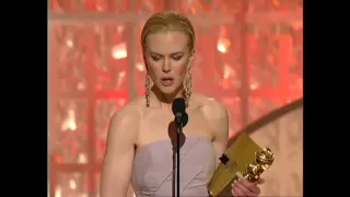 Nicole Kidman Wins Best Actress Motion Picture Drama - Golden Globes 2003