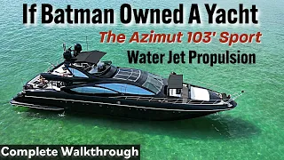 JET BLACK, JET POWERED: Azimut 103 Sport Yacht I Exclusive Tour