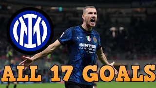 Edin Dzeko - All 17 Goals for Inter so far - 2021-2022