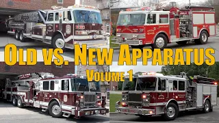 Fire Trucks Responding Compilation: Old vs. New Apparatus (Volume 1)