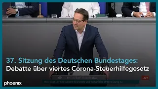 37. Sitzung des Bundestages - Themen u. a. Corona-Steuerhilfegesetz, Ukrainehilfe, Pflegebonus