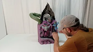 IN HAND MASTERS OF THE UNIVERSE ORIGINS SNAKE MOUNTAIN PLAYSET OPEN BOX REVIEW!!! PART-1