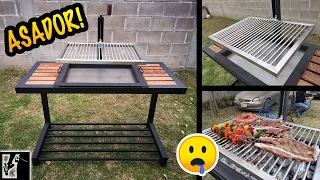 Cómo hacer un asador MODERNO || Parrilla para asar