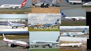 ALL AIRCRAFTS WINDSHEAR ALARMS