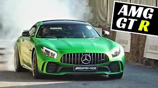 Mercedes-Benz AMG GT R - MASSIVE Burnouts, Donuts & Powerslides - 2018 Goodwood Festival of Speed