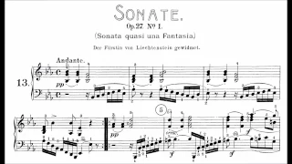 Beethoven: Sonata No.13 in E-flat Major, "Quasi una fantasia" (Korstick, Lortie, Goode)