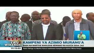 Mwangi wa Iria ajiunga na kampeni za Azimio kaunti ya Murang’a walikoahidi kupigana na ufisadi