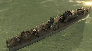 The Fairmile C motor gun boat Cinematic view ( War Thunder Naval Ships )