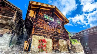 Albinen, a forgotten village high up in the Swiss Alps 🇨🇭 Switzerland 4K