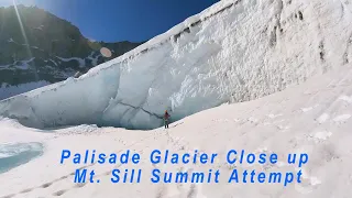 The Majestic Palisade Glacier: A Glimpse of Mt. Sill's Summit