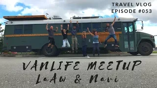 VANLIFE MEETUP NAVIGATIONNOWHERE - SCHOOL BUS CONVERTED IN AN OFF-GRID TINY HOUSE - LeAw Vlog #053