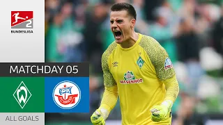 Dream-Debut! | Werder Bremen - Hansa Rostock 3-0 | All Goals | Matchday 5 –  Bundesliga 2 - 2021/22