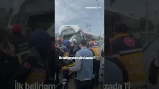Samsun'da Feci Kaza! Tramvaylar Çarpıştı