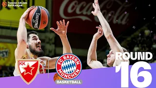 Kalinic leads Zvezda past Bayern! | Round 16, Highlights | Turkish Airlines EuroLeague