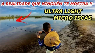 QUANTOS PEIXES CONSIGO PEGAR EM 10 MINUTOS (SEM CORTES) - Pescaria de robalo de Ultralight