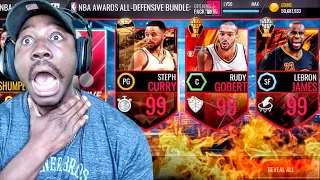 OMG 99 OVR PULL IN ALL-DEFENSIVE PACK OPENING! NBA Live Mobile 16 Gameplay Ep. 133