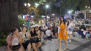 Walking Around Saigon Downtown, Everyone Looks So Happy