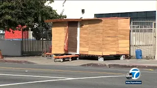 Man builds elaborate homeless encampment on Hollywood sidewalk