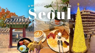 A week of my life in Korea | Autumn to Christmas in Seoul | Visiting cute cafes | KOREA VLOG