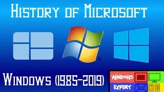 MICROSOFT WINDOWS HISTORY (1985-2019)