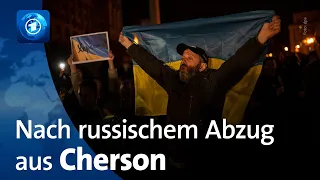 Nach russischem Abzug: Ukrainisches Militär rückt in Cherson weiter vor - Feierlichkeiten in Kiew