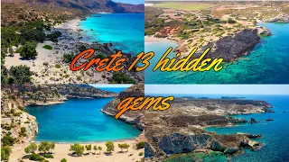 CRETE 13 hidden gems/Best less popular places in Crete Greece