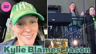 Kylie Kelce JOKES husband Jason should ‘Sleep with one eye open’ after VIRAL Irish dancing video