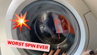 BOSCH VS 3 WET TOWELS (WORST UNBALANCED SPIN EVER)