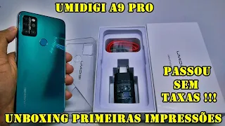 UMIDIGI A9 PRO - UNBOXING PRIMEIRAS IMPRESSÕES !!! PASSOU SEM TAXAS !!!