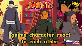 different anime character react to each other#4/4||Gacha Life||~Uchiha Obito~