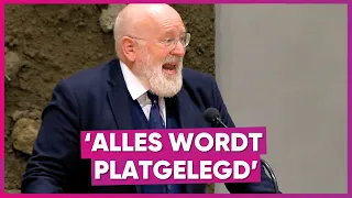 Timmermans krijgt oppositie stil met vurig betoog over oorlog Oekraïne