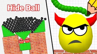 📲♥️ Hide Ball (draw to smash, save the doe ) 2048 gameplay part 13