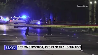 3 teens shot, 2 critical after South Side shooting