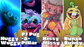 Huggy Wuggy Vs PJ Pug-A-Pillar Vs Kissy Missy Vs Bunzo Bunny | Tiles Hop: EDM Rush! - Beat Roller