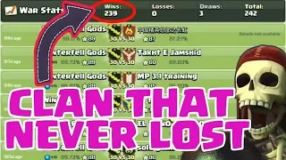 CLAN THAT NEVER LOST CLAN WARS IN CLASH OF CLANS