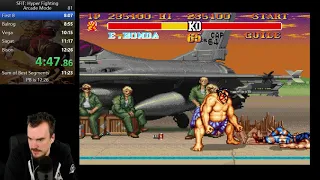 SF2 Turbo: Hyper Fighting Arcade Normal SNES Speedrun in 12:08 (3rd place)