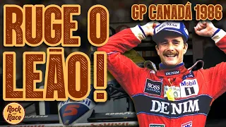 O INÍCIO das TRETAS entre Nelson PIQUET e a WILLIAMS e MANSELL FAVORITO ao TÍTULO | GP Canadá 1986