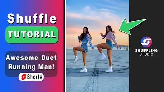 Quick Running Man Shuffle Dance Tutorial 😱🔥 Awesome Cutting Shapes Dance Duet on TikTok Songs 2023