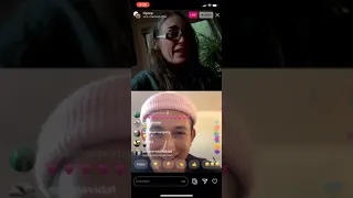 Lil peep’s mom with charlieshuffler on Instagram live