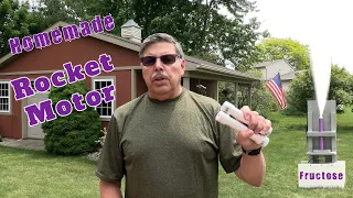 Homemade Rocket Motor Test X2